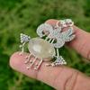 Golden Rutile Stone Sister Anniversary Bezel Trendy Pendant Jewelry 925 Silver