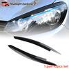ABS Headlight Eyebrow for Volkswagen VW Golf 6 VI MK6 GTI GTR GTD 2008 - 2013 Car Head Light Eyelids Cover Trim Stickers