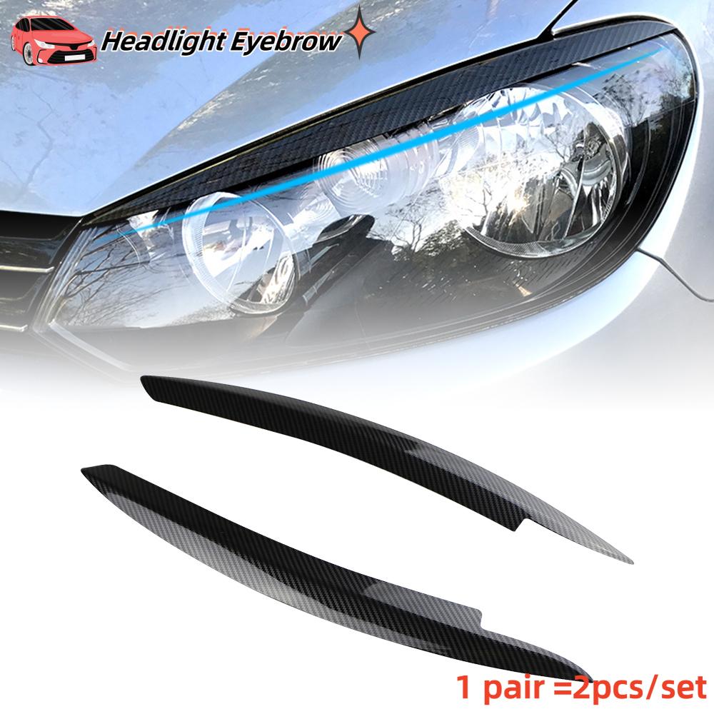 ABS Headlight Eyebrow for Volkswagen VW Golf 6 VI MK6 GTI GTR GTD 2008 - 2013 Car Head Light Eyelids Cover Trim Stickers