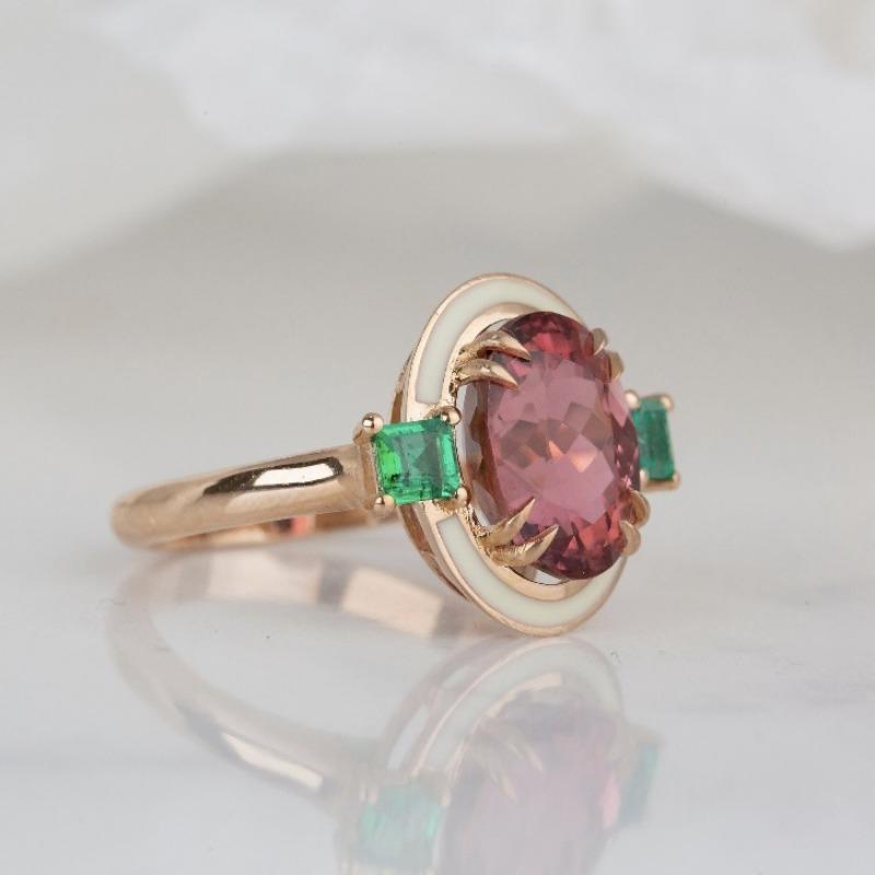

Europe and America s new claw set garnet red zircon jewelry antique imitation White Marble oil dripping women s ring 6&Gold-color красный