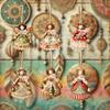 DIY Crafts Christmas Angel Pendant Fantasy Wooden Angel Pendant  Christmas Party