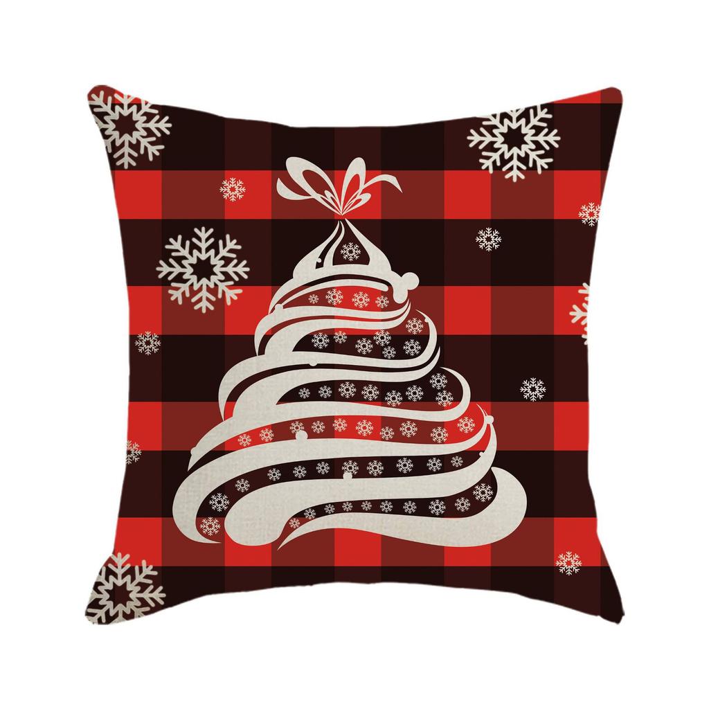 New Christmas Pillow Cover, Festive Pillow, Cushion Cover, Gift Backrest Cover, Waist Cushion Cover