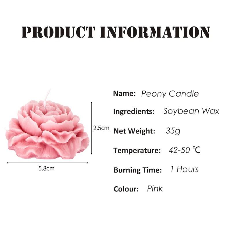 3D  Love Rose Flower Low Temperature Sex Candles SM Low Heat Massage Candles Passionate Wax for Adult Erotic Penis Toys