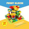 336PCS Pinball Block Track, Assembly Particle Block DIY Education Toy, Gift Box, Puzzle, Splicing, Children, Girls, Boys,Adults
