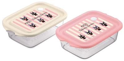 Skater Sealable Set of Delivery Service Jiji Studio Made In FCN2W Containers, 500ml, 2, Kiki's Face, Ghibli, Japan,