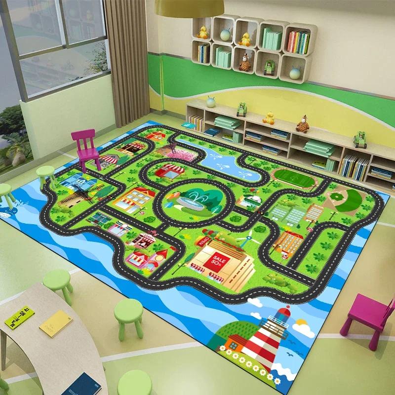 Cartoon Children Cute Room Dcor Floor Mat Non-slip Soft Carpets for Living Room Game Rugs for Bedroom Big Size Washable Carpet