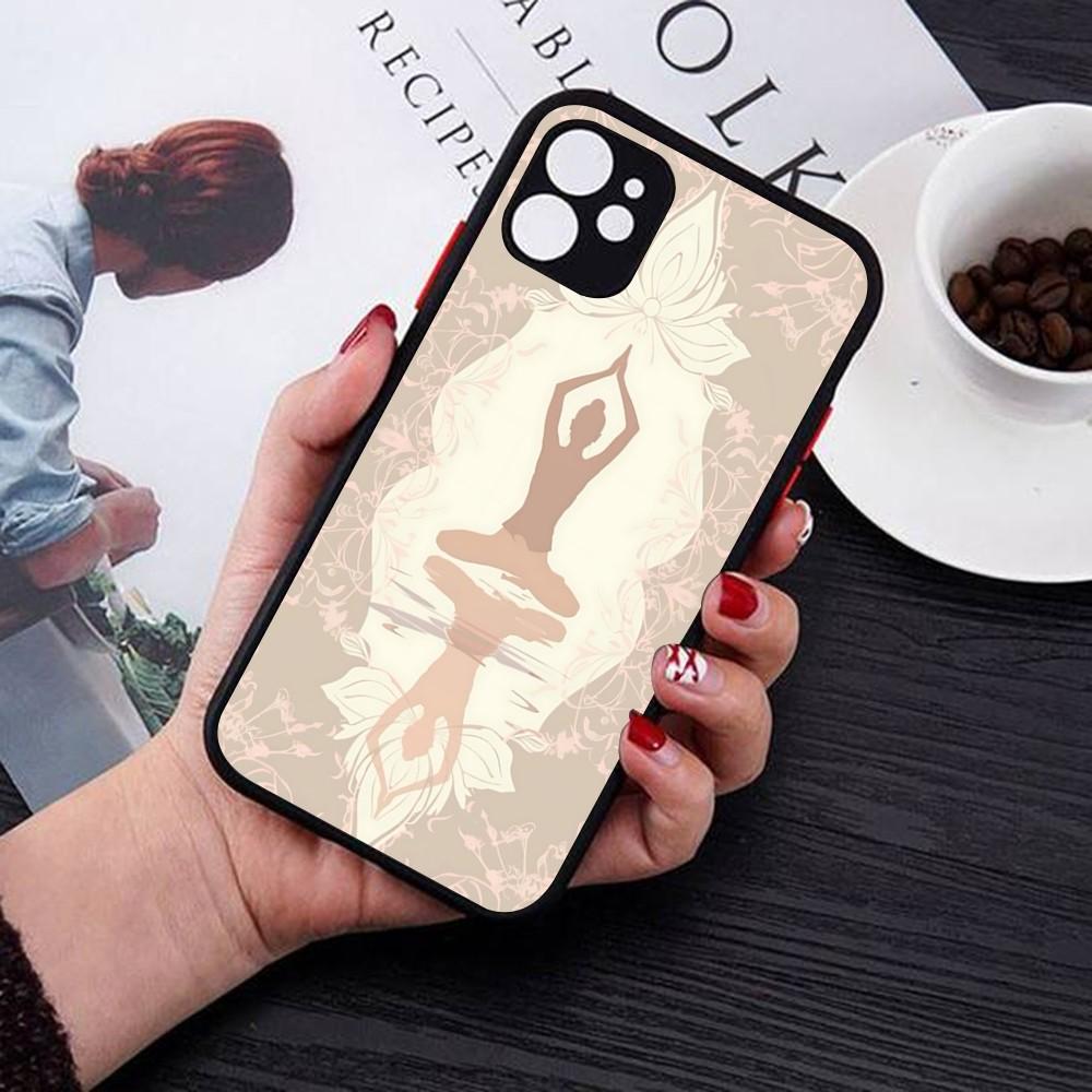 The Yoga Phone Case For IPhone 14 11 12 13 Mini Pro Max 8 7 Plus X XR XS MAX Translucent Matte Cover
