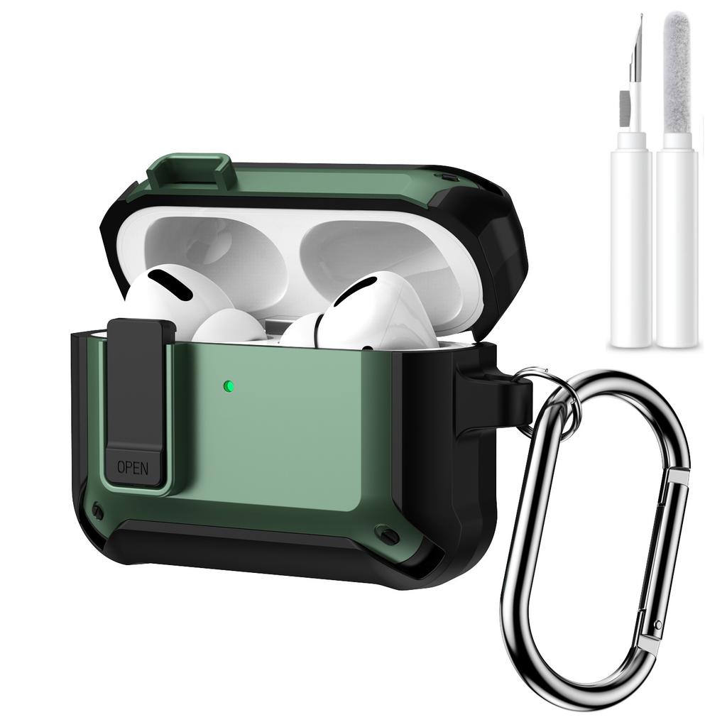 For Airpods Pro 3 Security Lock Case Cover Protective Shockproof Case with Cleaner Kit Lanyard for Airpods Pro3 Case Accessories