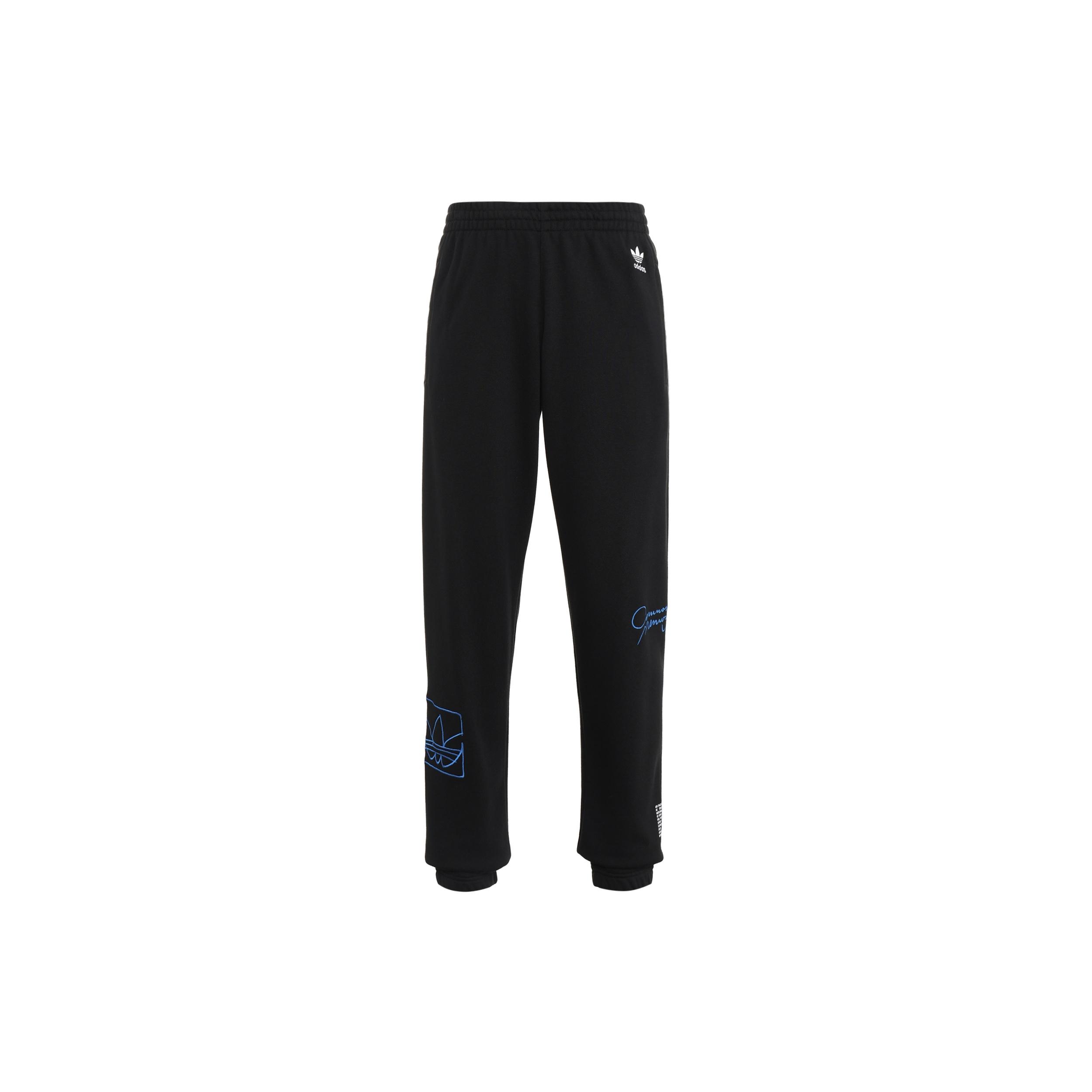 Men s adidas originals Embroidered Logo Sports Pants/Trousers/Joggers Black H13505 S