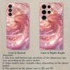 Rosa Textur Design Glas Handyhülle geeignet für Samsung Galaxy S26 S25 S24 S23 S22 S20 FE/Ultra/Plus stoßfeste Rückseite