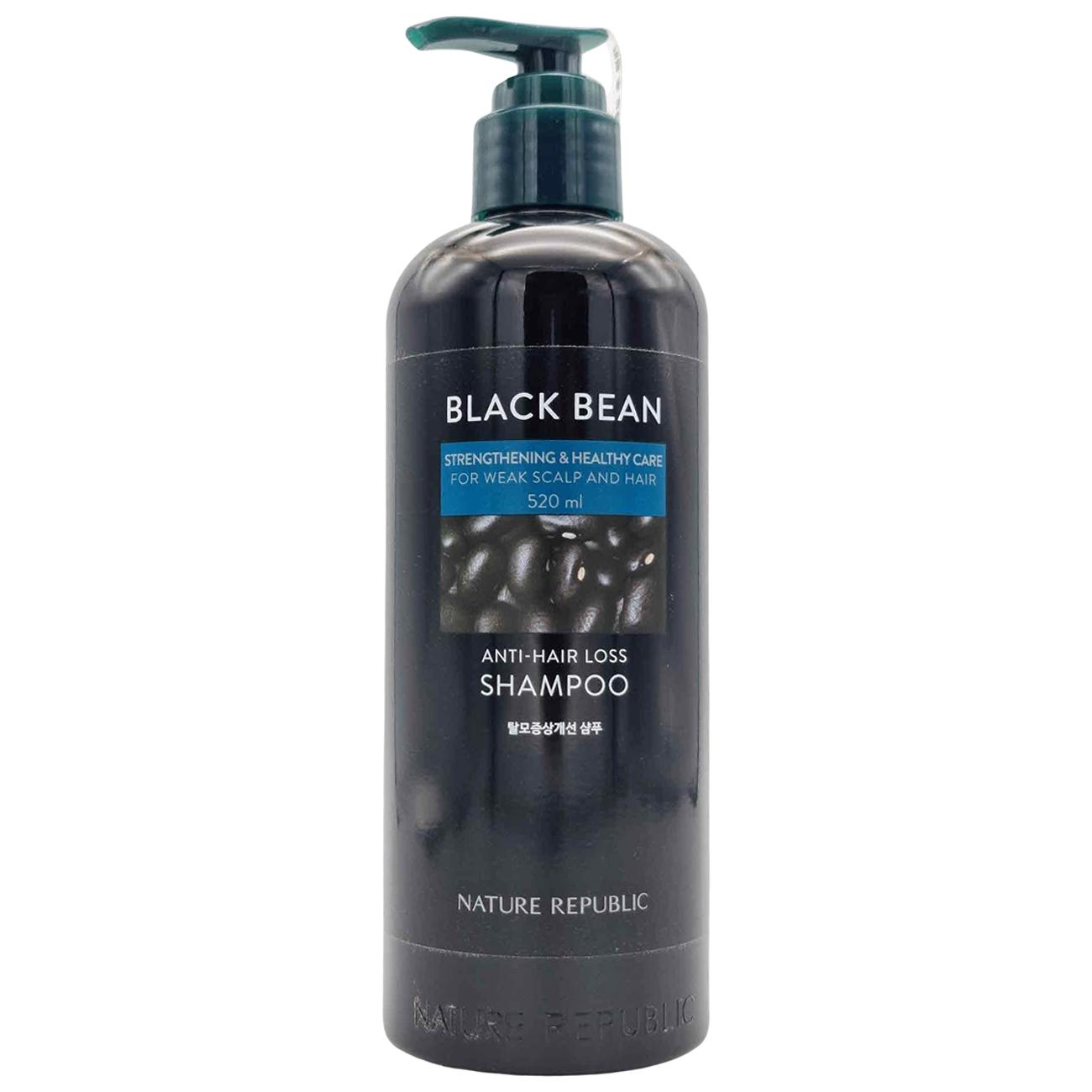 

[NATURE REPUBLIC] Black Bean Anti Hair Loss Shampoo / Treatment / Root Tonic (1pc) Shampoo 520ml