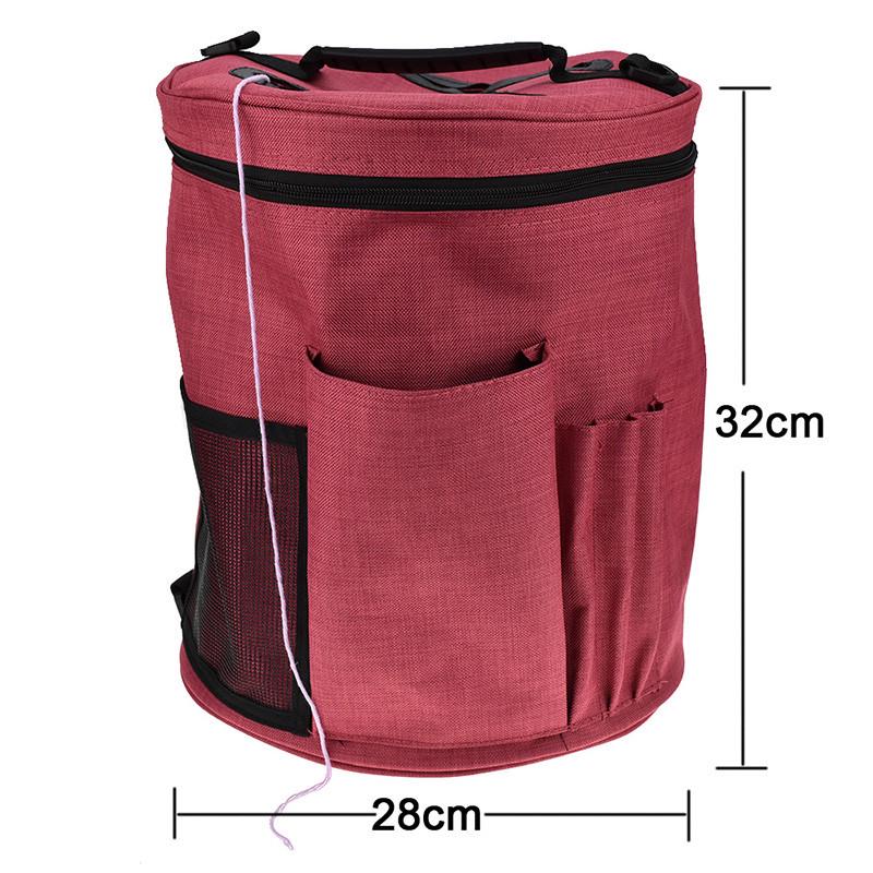 Oxford Cloth Bag Lightweight Portable Yarn Crochet Thread Storage Organizer Tote