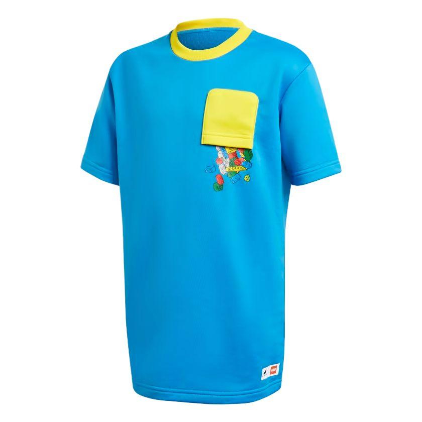 Adidas x LEGO AEROREADY T Shirt Blue Teenagers GN6776 164