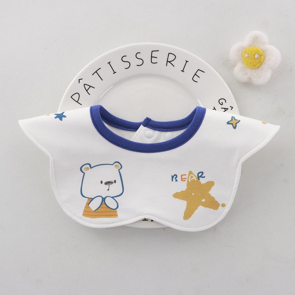 Yi Wan Bao A-Grade Cotton Antibacterial Waterproof Baby Bibs