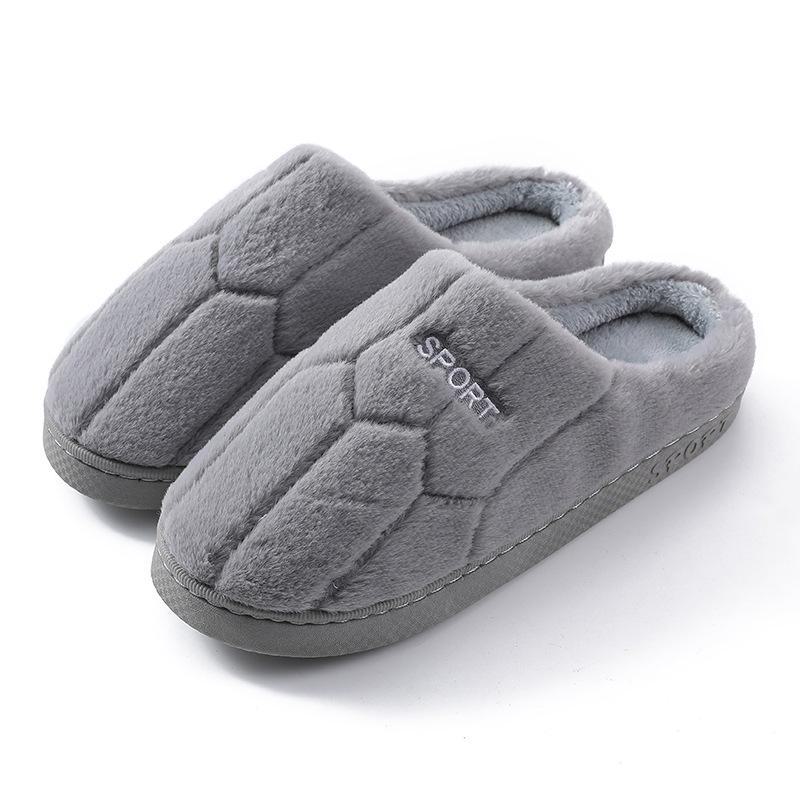 Women's Plush Cotton Slippers: Cozy Indoor Shoes for Autumn and Winter