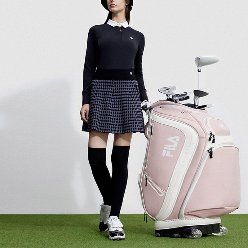 New FILA Golf Series Casual Short Skirts Women's Pitch Black A11W345304FBK