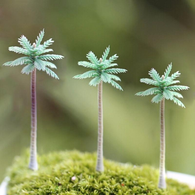Simulation Coconut Trees Modern Park Miniature Fairy Garden Miniatures Landscape Accessories Toys for Doll House