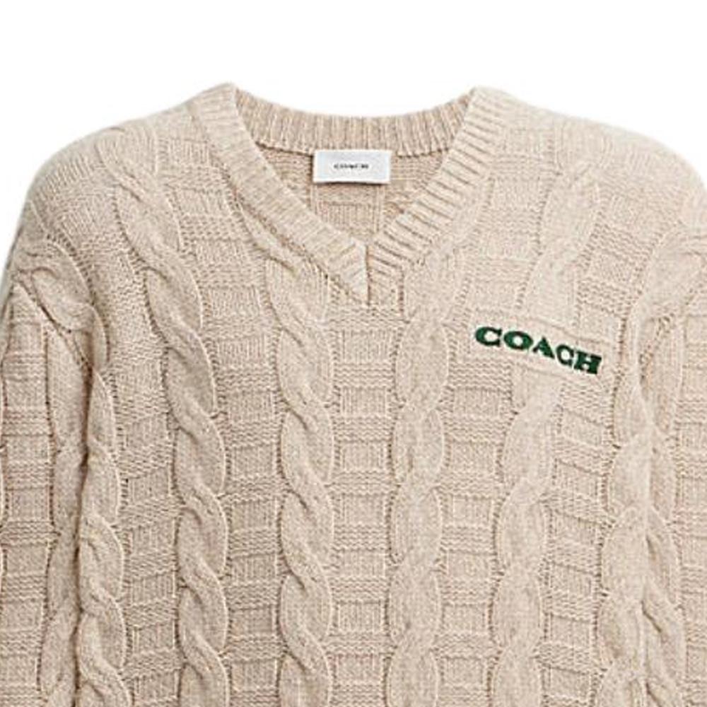 Coach FW24 Sweater Men's Light Umber CT741-OTM