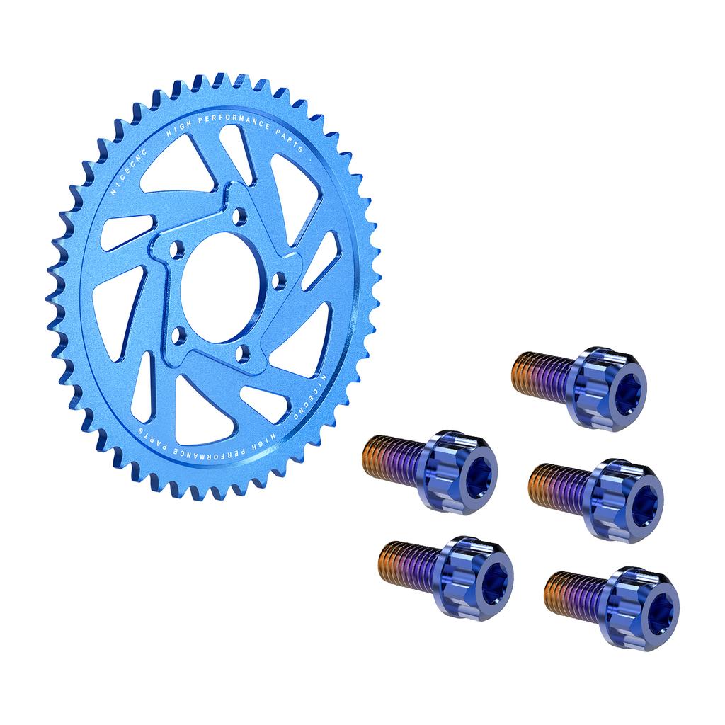 NICECNC For Surron Light Bee X Rear Sprocket 48 Teeth Sprocket Bolts Enhanced Kit For Sur-Ron Light Bee S L1E Segway X160 X260