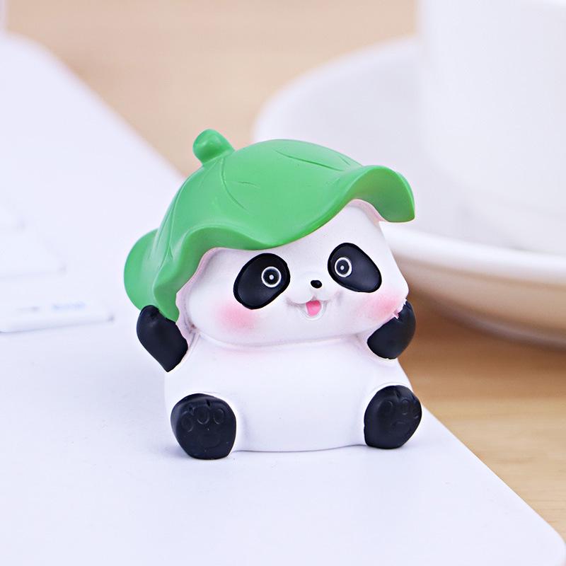 Adorable Panda Mini Ornament for Office or Car Decor