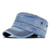 Flat Top Men Women Denim Sun Protection Sun Hat Baseball Cap