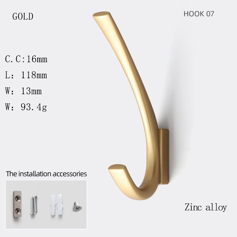 Oukali Manufacturer Coat Hook Antique Bronze Hook Metal Black Coat & Hat Hooks