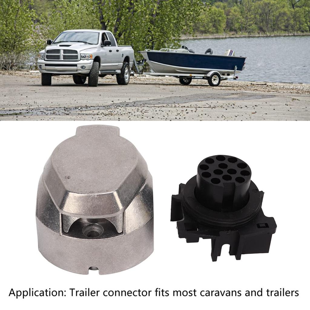 13 Pin Female Socket Trailer Connector Trailer Socket EU Standard Trailer Caravan
