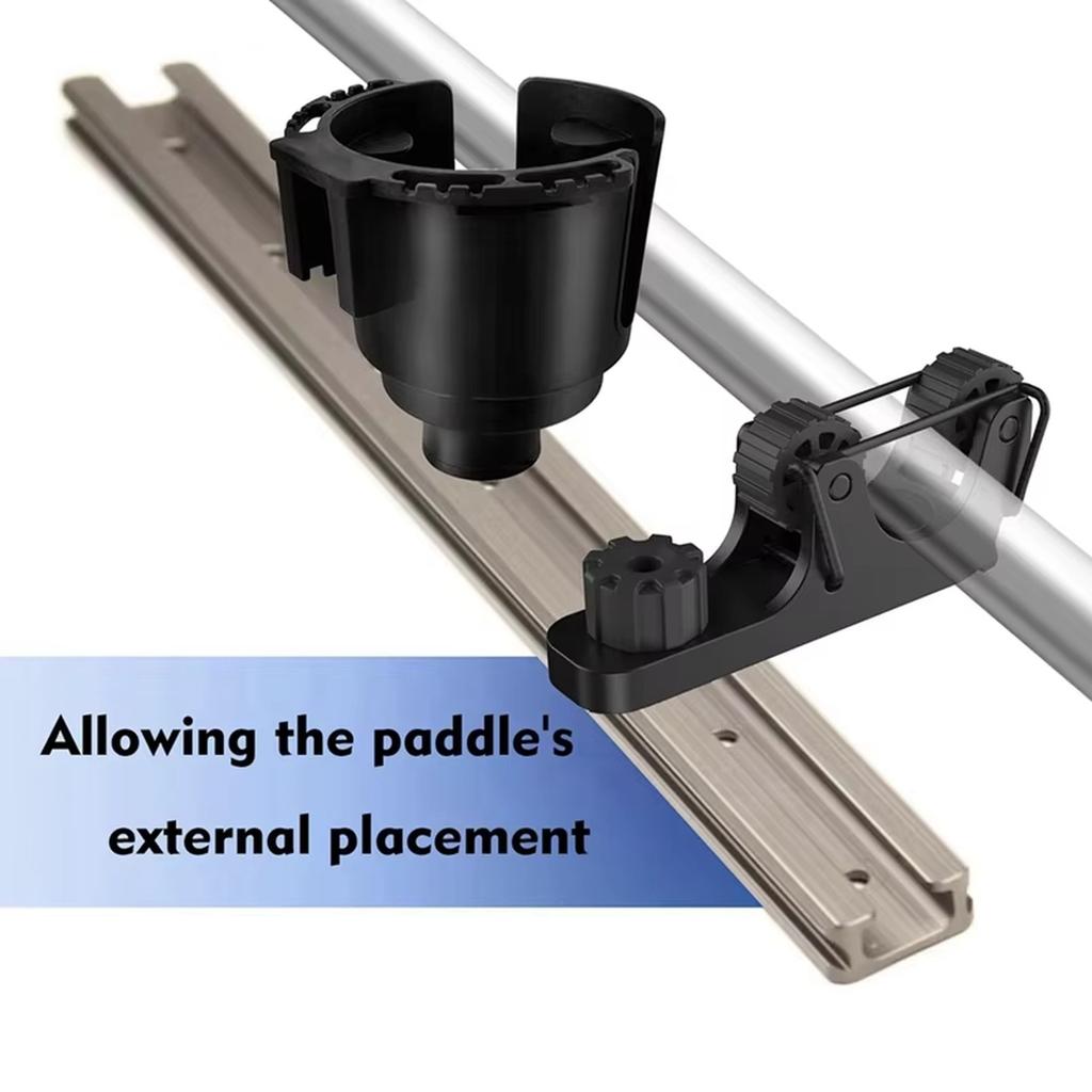 Extended Kayak Paddle Holder Kayak Track Mounting Accessories Kayak Paddle Holder For Standard Paddles