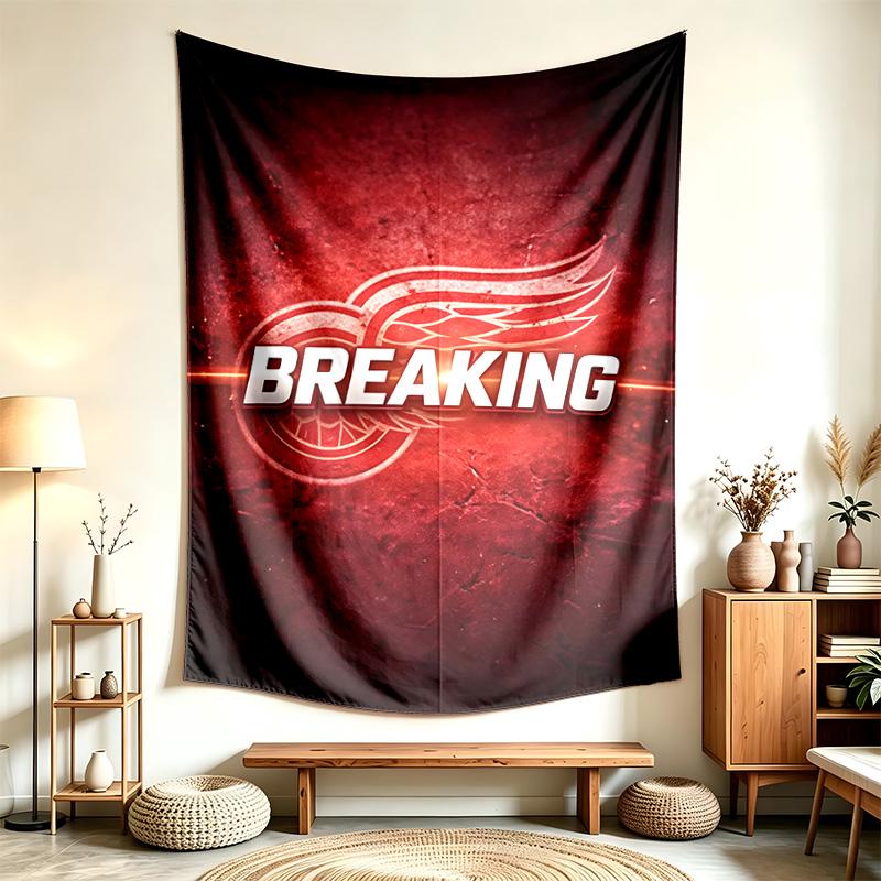 Detroit Red Wings (1) Tapestry Suitable For Decorating Homes Dorms And Bedrooms Soft To The Touch And A Perfect Gift For Friends And Family