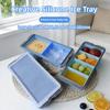 Easy Demould Food Grade Silicone Ice Cube Tray 2/4/6Grid With Lid Food Storage Box Large Size Ice Tray Mold Household Use