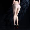 Women Lace Patchwork Pantyhose Panties 2 In 1 Stocking Tights Woman Oil Shiny High Waist Elastic Shaping Wear Pantyhsoe Fashion