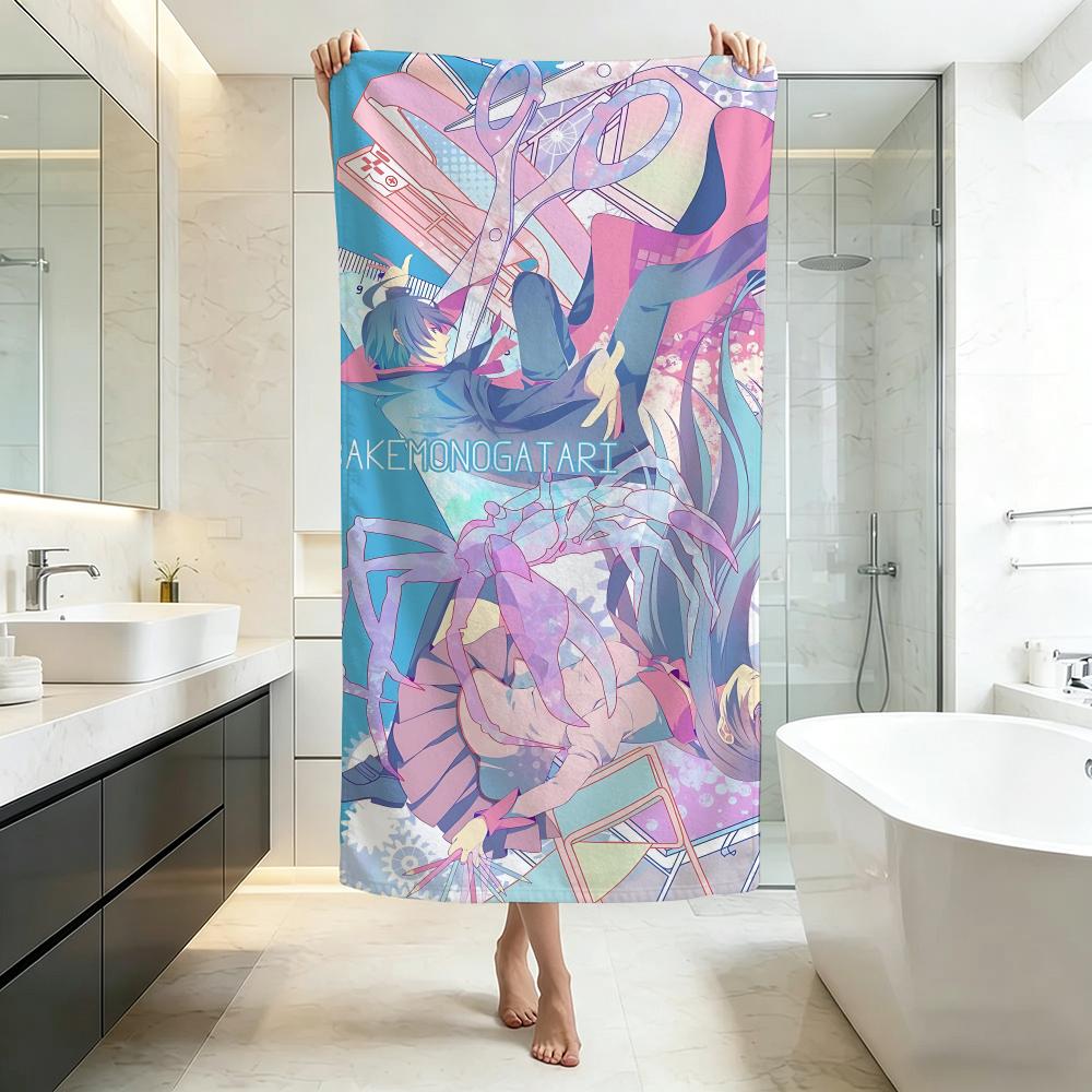 Mysterious B-BakemonogatariS Towel Five-Star Hotel Quality Eco-Friendly Ultra Soft Thick Towels & Beach Towels