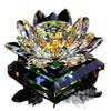 Solar-Powered Rotating Lotus Car Perfume Ornament