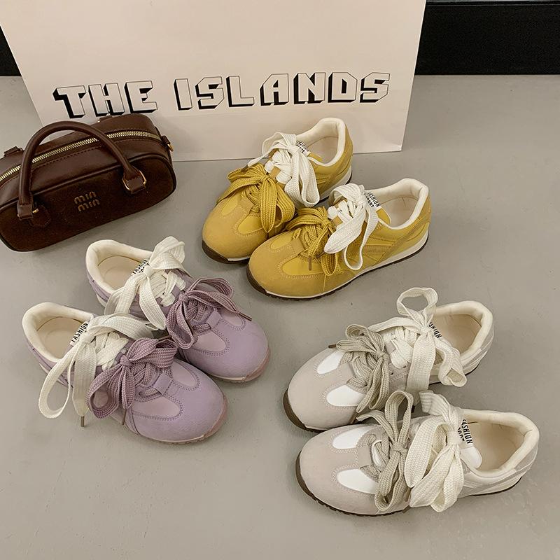 Flat-bottomed Dexun shoes women's 2025 new summer purple soft-soled Forrest Gump shoes super popular casual shoes