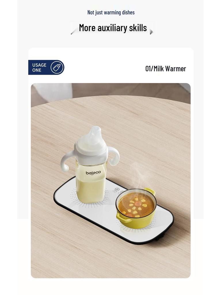 Multi-Functional Smart Warming Plate: Keeps Dishes, Milk & Food At a Constant Temperature