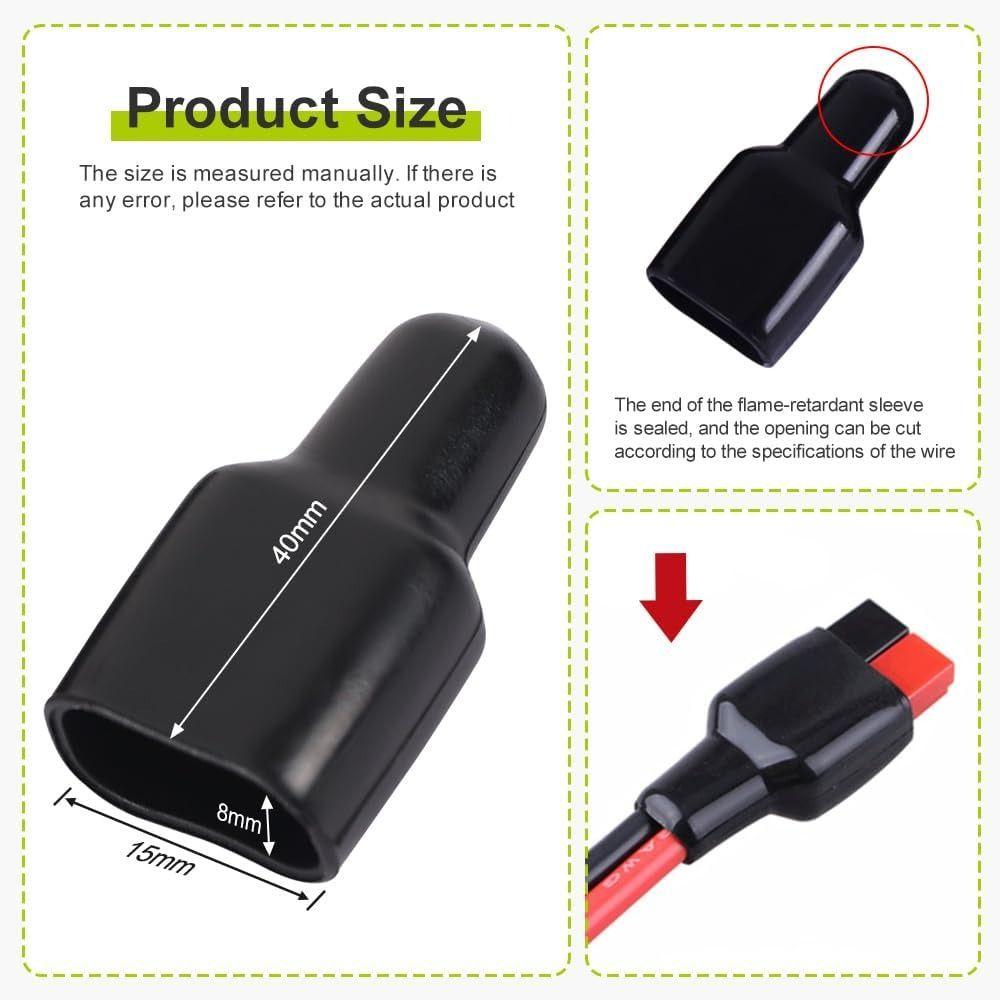 10pcs Insulated Power Connector Sleeves 20A 50A Connector Housing RV Battery Systems