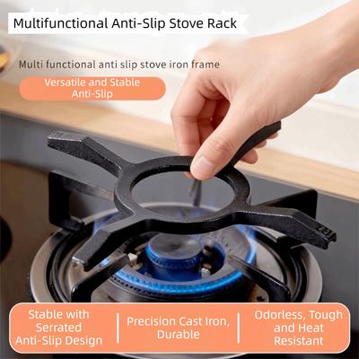 Gietijzeren Fornuis Brander Trivet Antislip Pan Ondersteuning Rek Duurzaam Gas Kookplaat Pan Stand Gasfornuis Gebruik