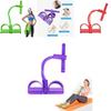 Durable Fitness Gum 4 Tube Resistance Bands For Effective Sit-up Pull Rope Exercises