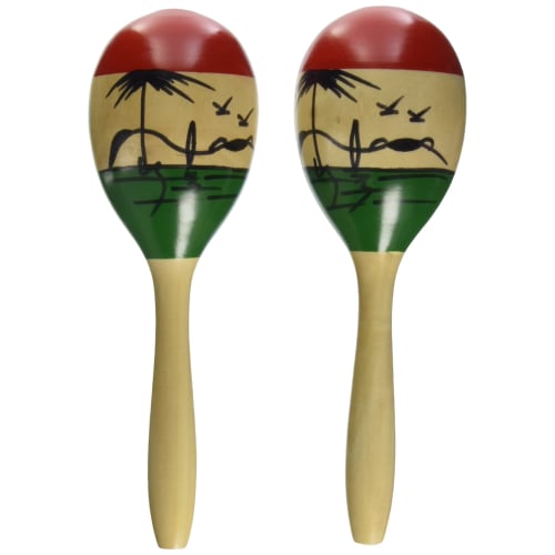 Zen-On Maracas, Egg-Shaped, Three Colors, ZMR-5/TRI