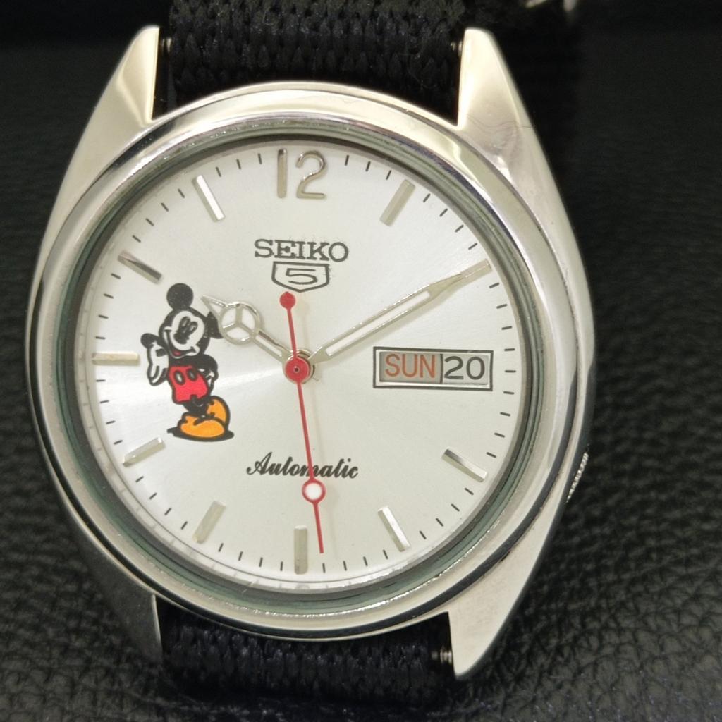 SEIKO 5 AUTOMATIC VINTAGE JAPAN 7009A MENS SILVER COLOR DIAL WATCH a700555-5 R203-a700555