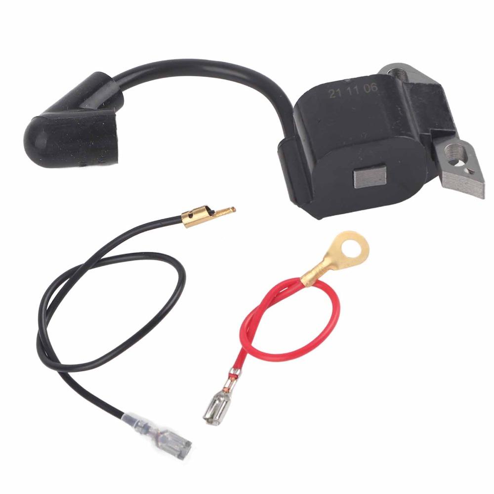 Compact Ignition Coil Module Black Ignition Coil Replacement Chainsaw Electrical Part  Garden Tools