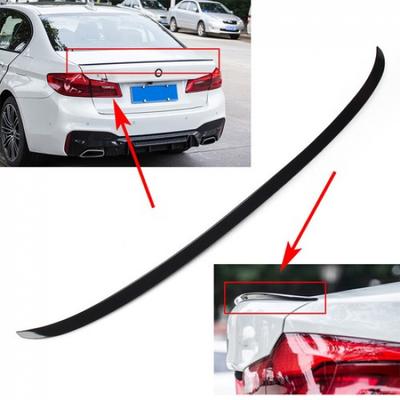 Glossy Black Rear Trunk Lip Spoiler Wing For BMW 5-series G30 Sedan 2017-