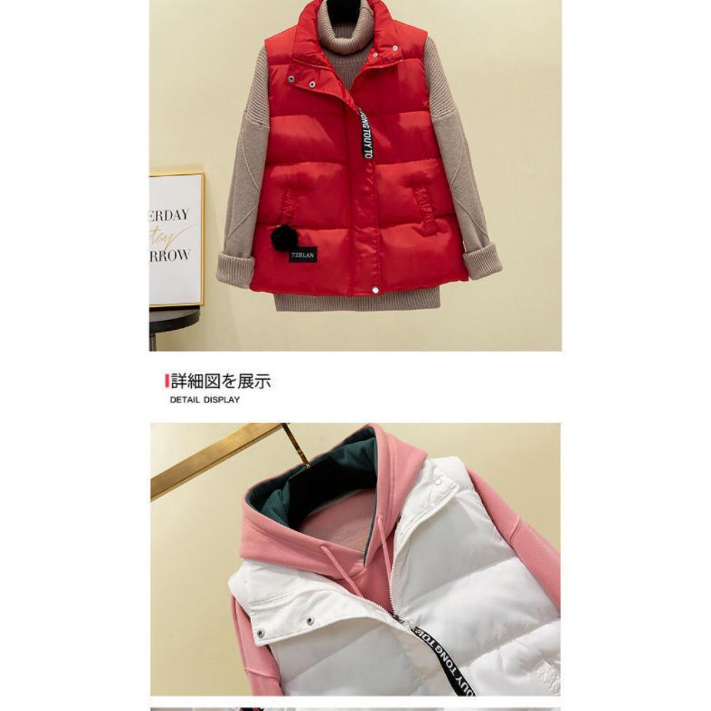 Neue Baumwollweste Damen Frühling und Herbst Koreanische Ausgabe Daunen Baumwolljacke Weste Mantel