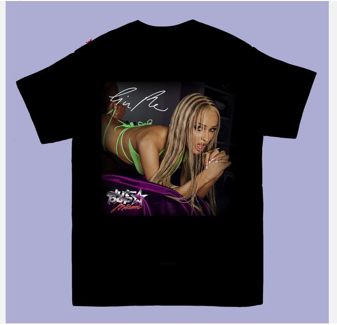 Ким Петрас Slut Pop Майка с коротким рукавом Хлопок Черная S