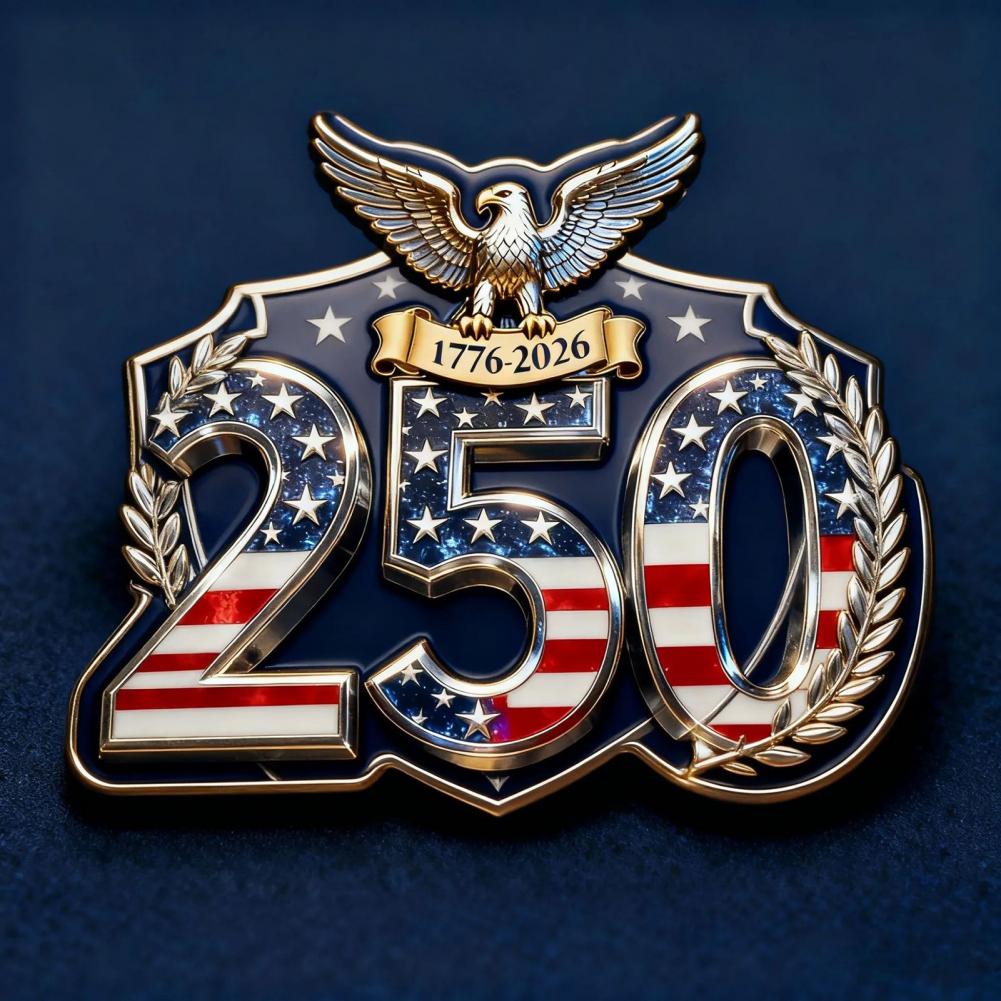 Durable Acrylic Piece Vibrant Colors Decoration America 250th Anniversary Commemorative Decoration Set Acrylic for Xmas