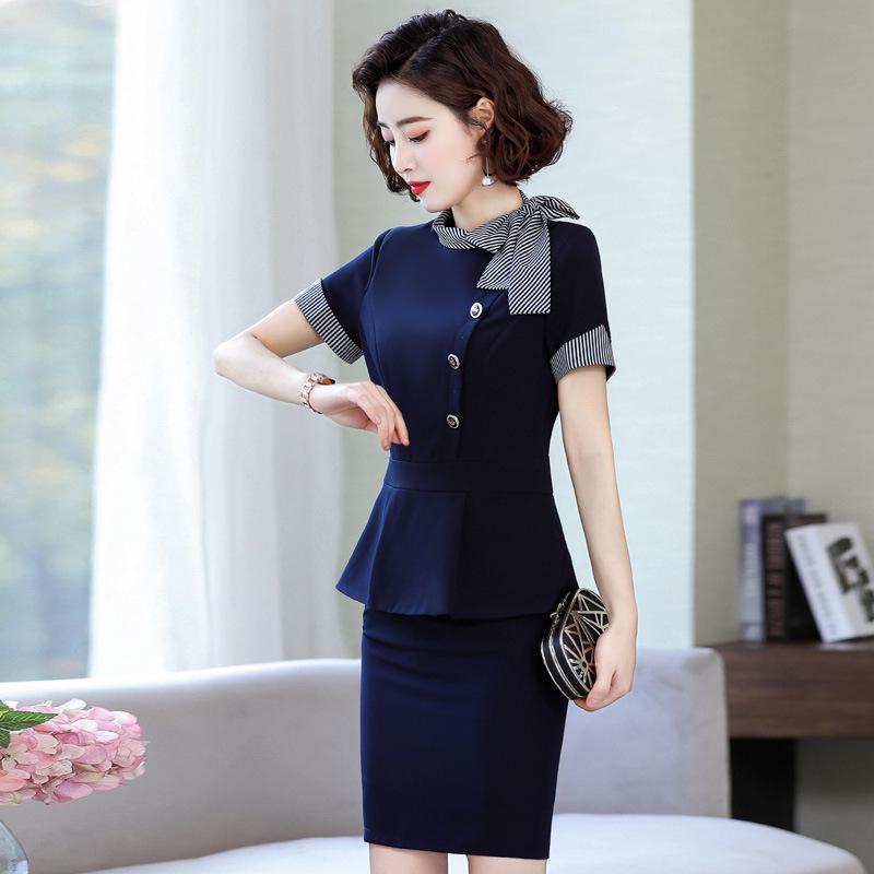 Dámské sako s krátkým rukávem v korejském stylu jaro/léto 2025 - Profesionální dámské sako