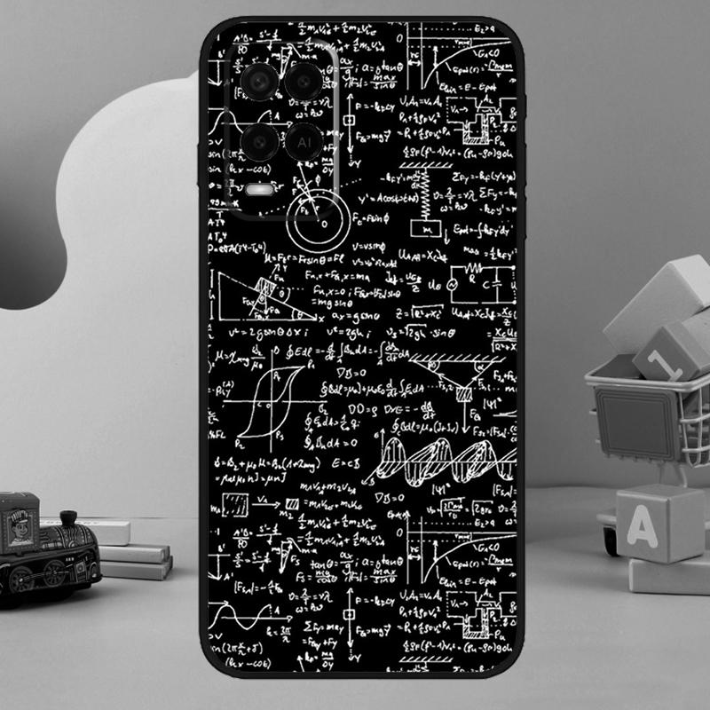 

ФизМатематика Формулы Чехол Для OPPO A17 A77 A57 A54 A53 S A31 A5 A9 A15 A52 A72 A91 A93 A74 A94 A16 A76 A96 OPPO A74 4G