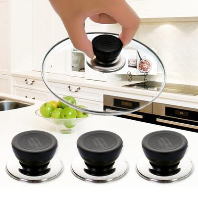 4 pezzi coperchio della pentola manopola superiore resistente al calore lavabile in lavastoviglie pentolame da cucina universale coperchio della pentola con maniglia kit di sostituzione
