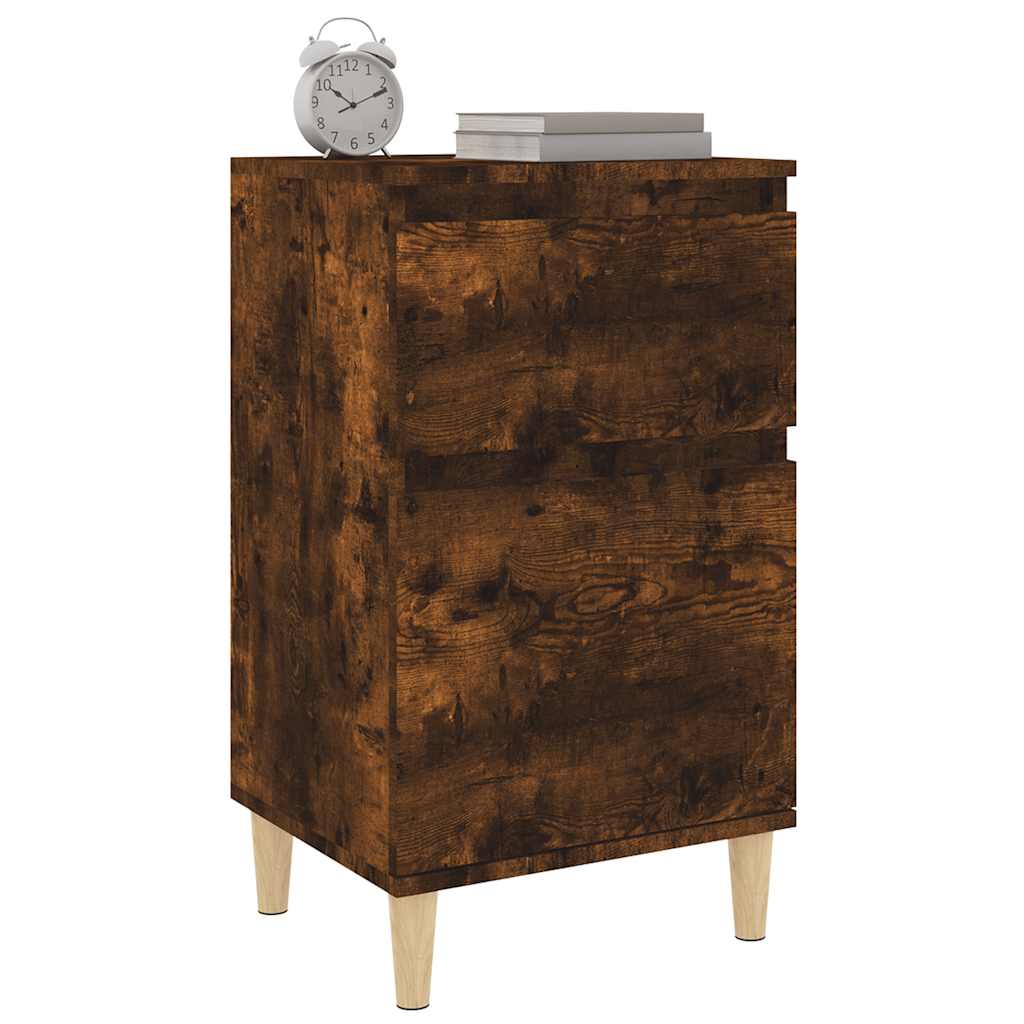 Nightstands 2 Pcs Smoked Oak 40 X 35 X 70 Cm