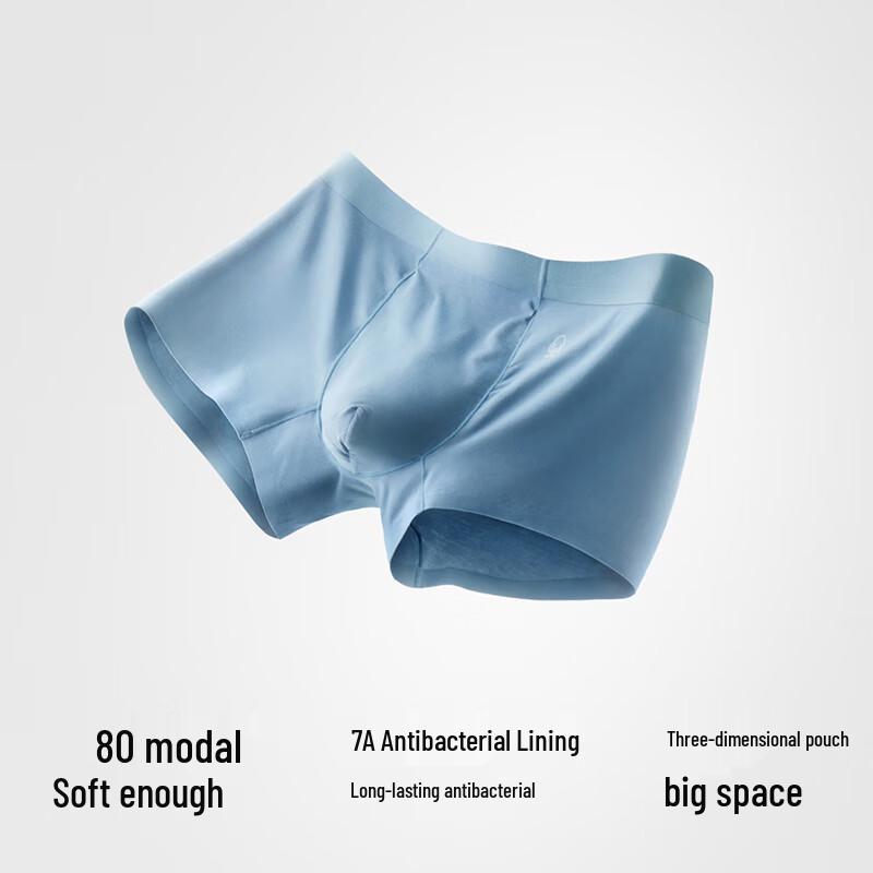 Bannen Silver Skin 500E Men's Modal Antibacterial Boxer Briefs 3-Pack